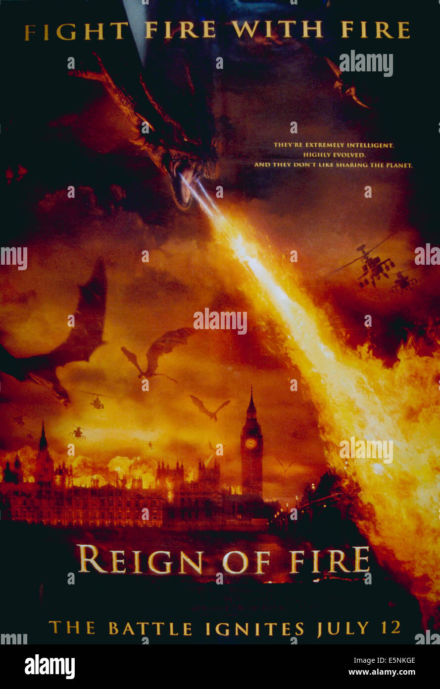 REIGN OF FIRE, 2002 (c) Walt Disney.  Höflichkeit Everett Collection. Stockfoto