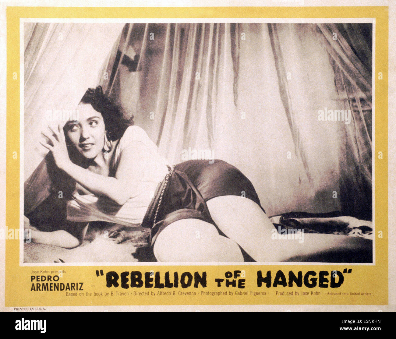 REBELLION OF THE GEHÄNGT, (auch bekannt als LA REBELION DE LOS COLGADOS), US Lobbycard, 1954 Stockfoto