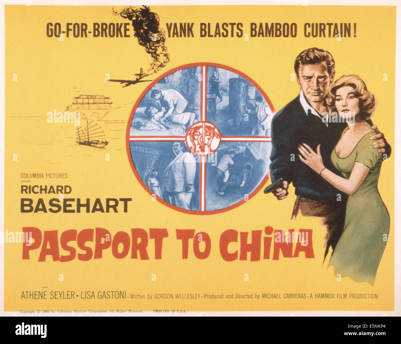 Passport To China Aka Visa Kanton Us Plakat Von Links Richard Basehart Lisa Gastoni 1961 Stockfotografie Alamy