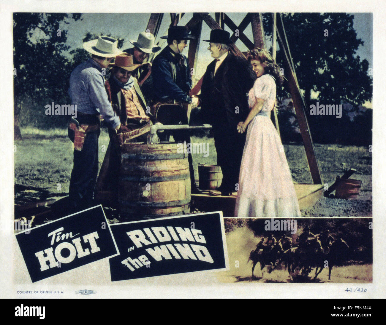 RIDING THE WIND, US Lobbycard, 1942 Stockfoto