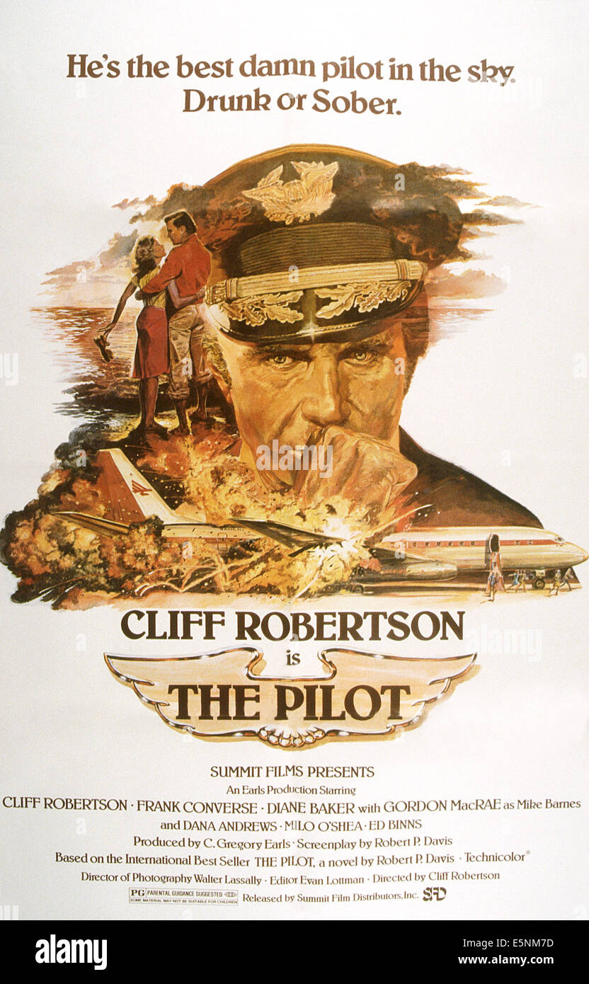 DER PILOT, US-Plakat, Cliff Robertson, 1980, © Gipfel Filme/Courtesy Everett Collection Stockfoto
