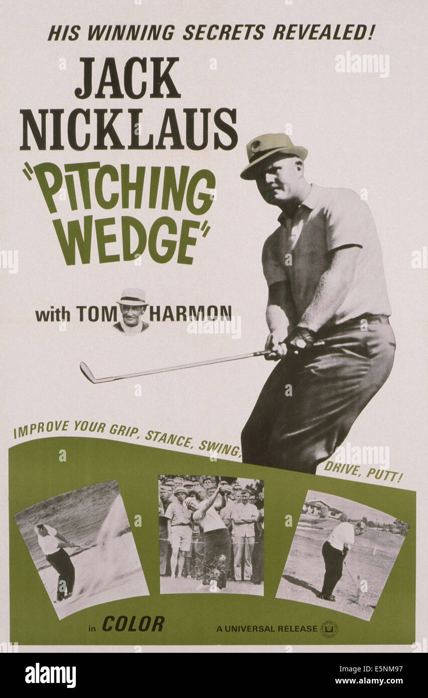 PITCHING WEDGE, US-Plakat, Jack Nicklaus, Ende der 1960er Jahre Stockfoto
