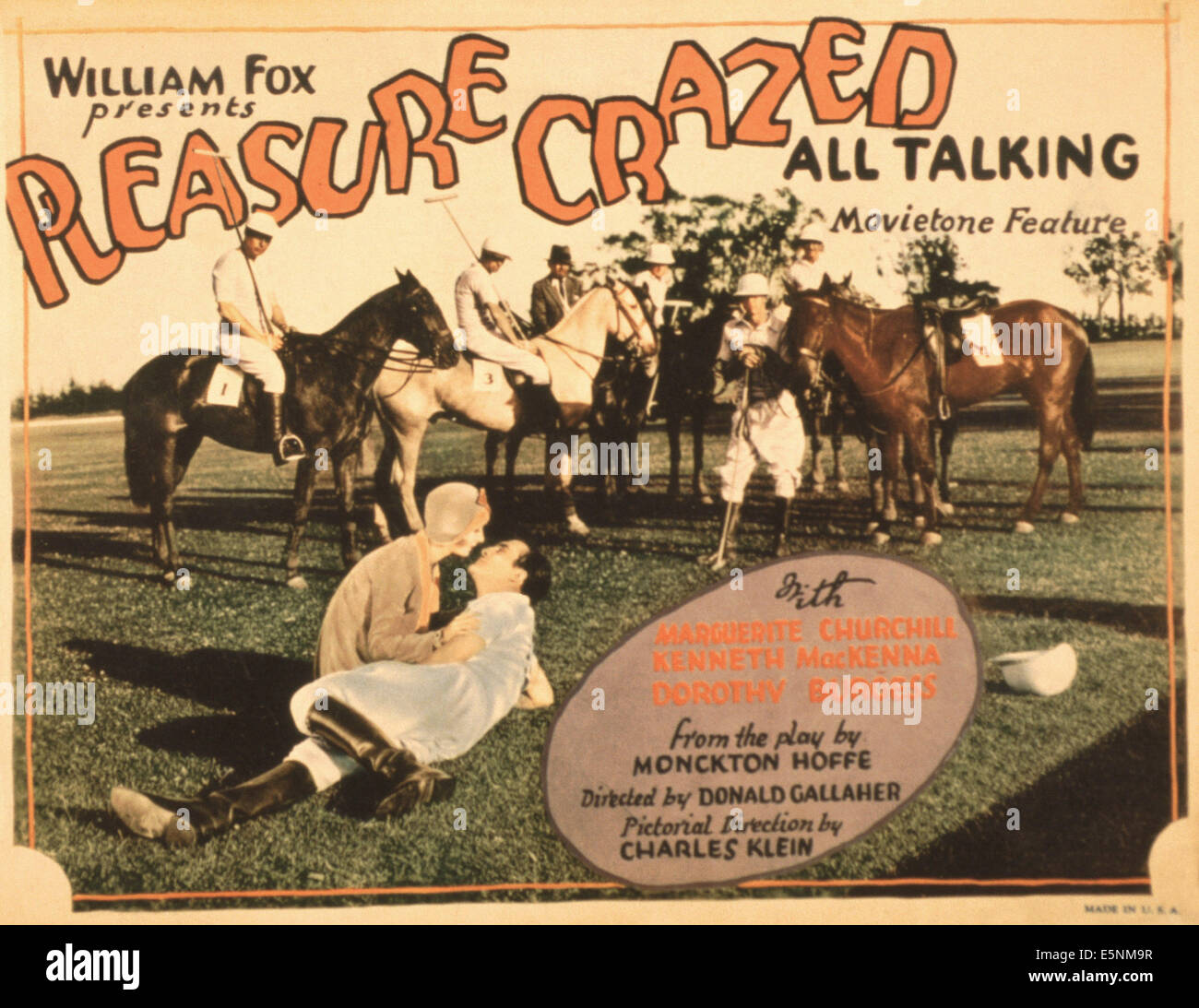 Freude CRAZED, US Plakate, vorne v.l.: Marguerite Churchill, Kenneth MacKenna, 1929, TM & Copyright © 20th Century Fox Stockfoto