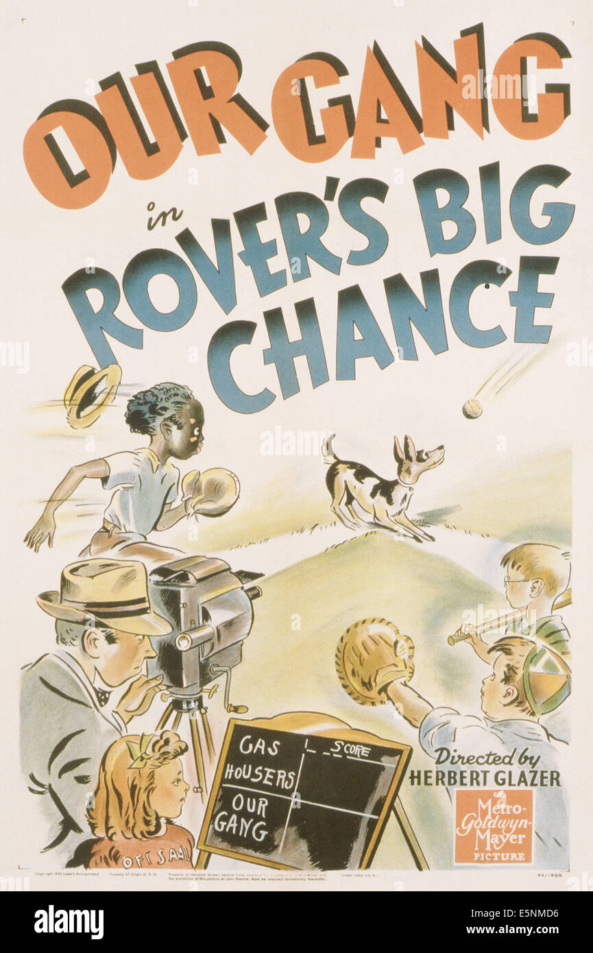 ROVER große CHANCE, US-Plakat, 1942 Stockfoto