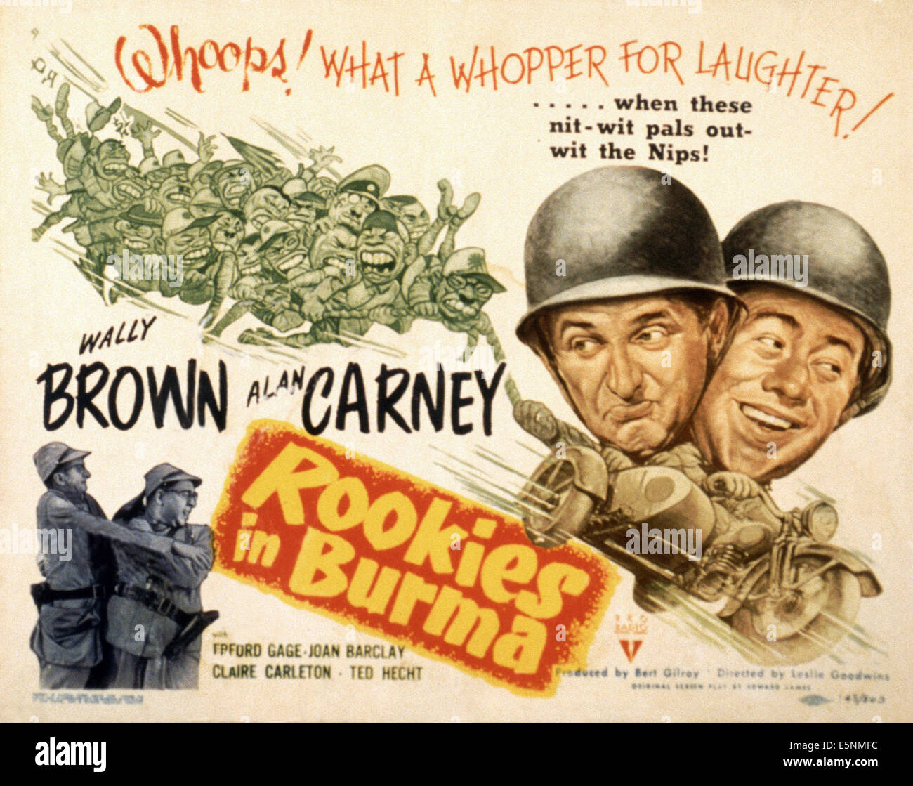 ROOKIES IN BURMA, US-Plakat, von links: Wally Brown, Alan Carney, 1943 Stockfoto