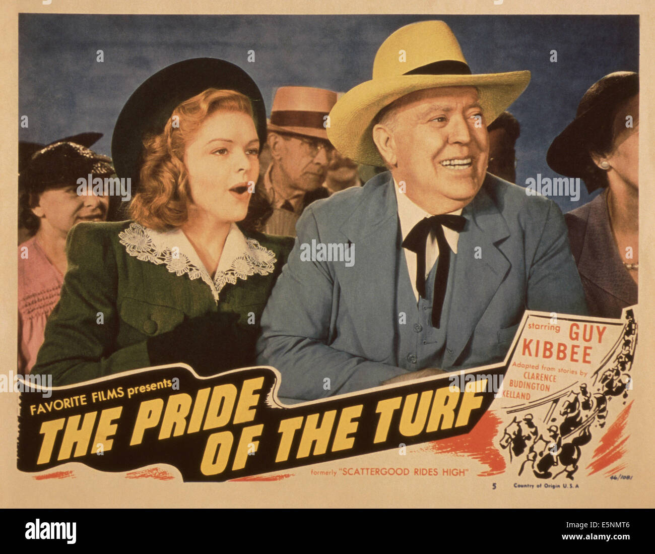 DER Stolz von THE TURF, (aka SCATTERGOOD reitet hoch), US-Lobbycard, von links: Dorothy Moore, Guy Kibbee, 1942 Stockfoto