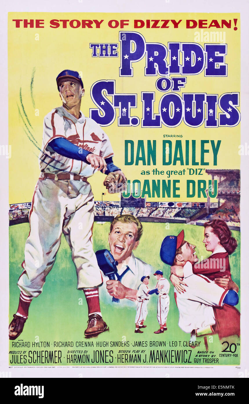 DER STOLZ DER ST. LOUIS, Dan Dailey, Filmplakat, 1952. TM & Copyright (c) 20th Century Fox Film Corp. Alle Rechte vorbehalten. Stockfoto