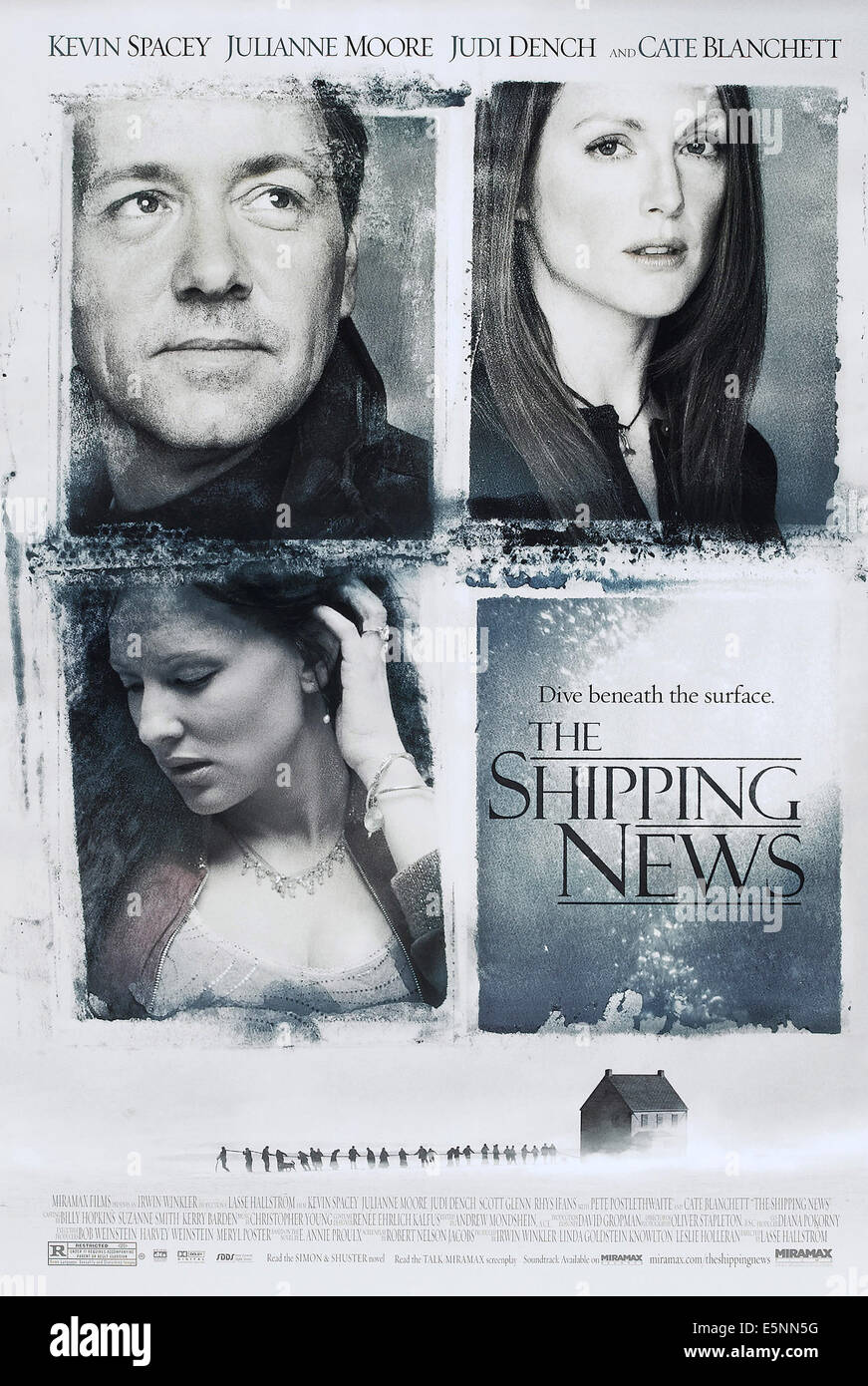 DEM Versand NEWS, US-Poster, oben von links: Kevin Spacey, Julianne Moore, Cate Blanchett (unten), 2001, © Miramax/Höflichkeit Stockfoto