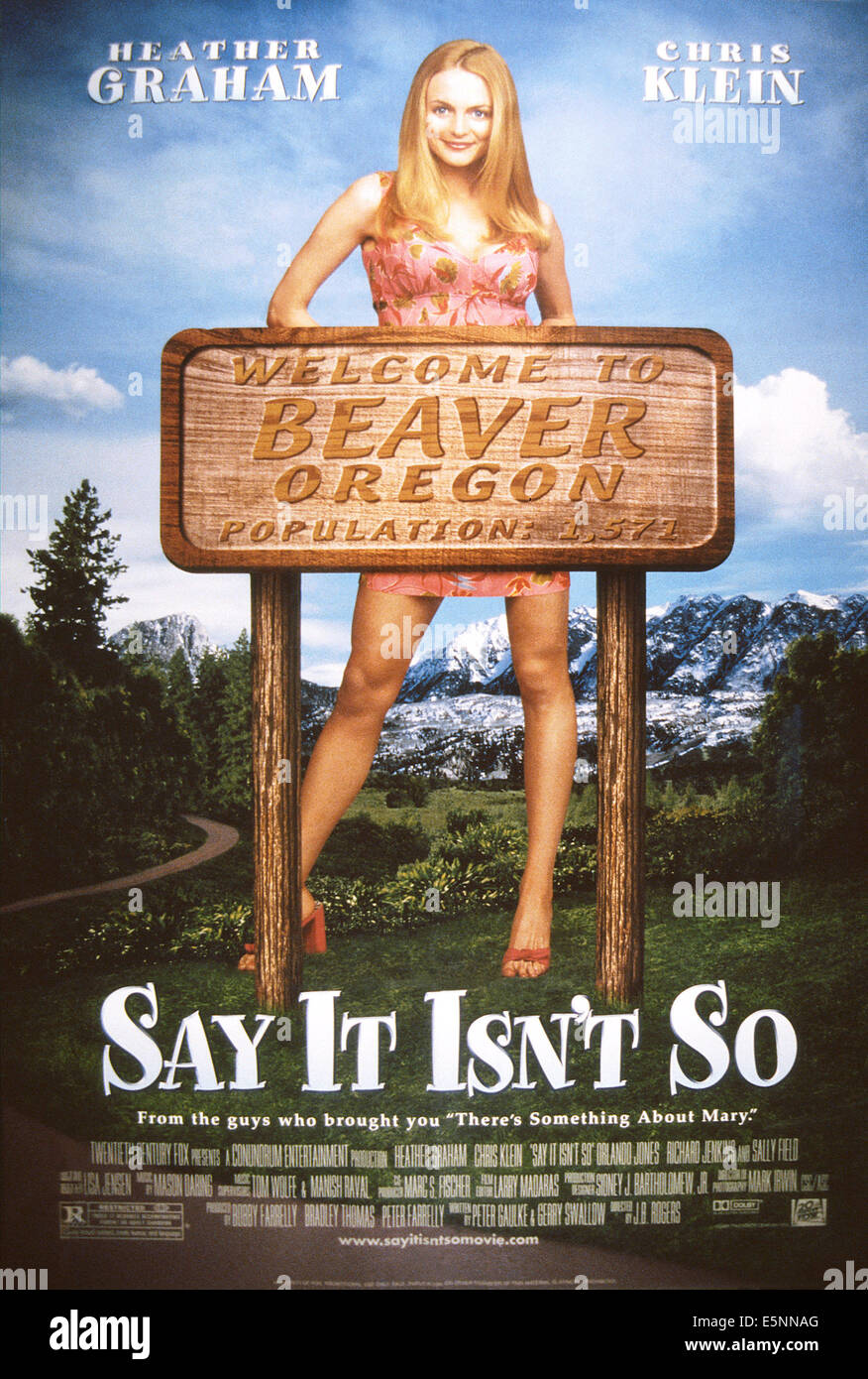 SAGEN es ist nicht SO, US Plakatkunst, Heather Graham, 2001. TM & Copyright © 20th Century Fox Film Corp. Alle Rechte vorbehalten. Stockfoto