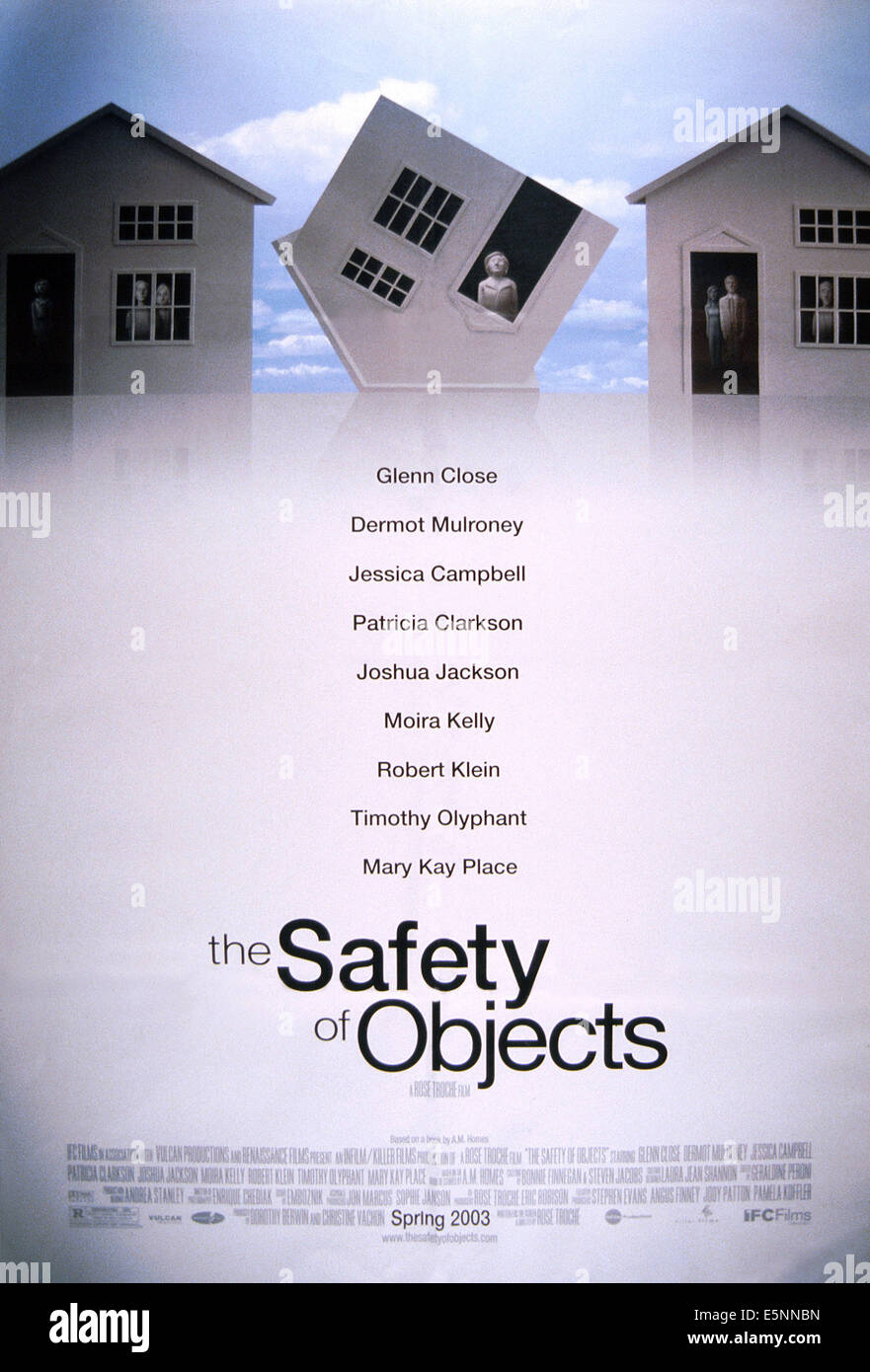 DIE Sicherheit von Objekten, US-Plakat, 2001, © IFC Films/Courtesy Everett Collection Stockfoto