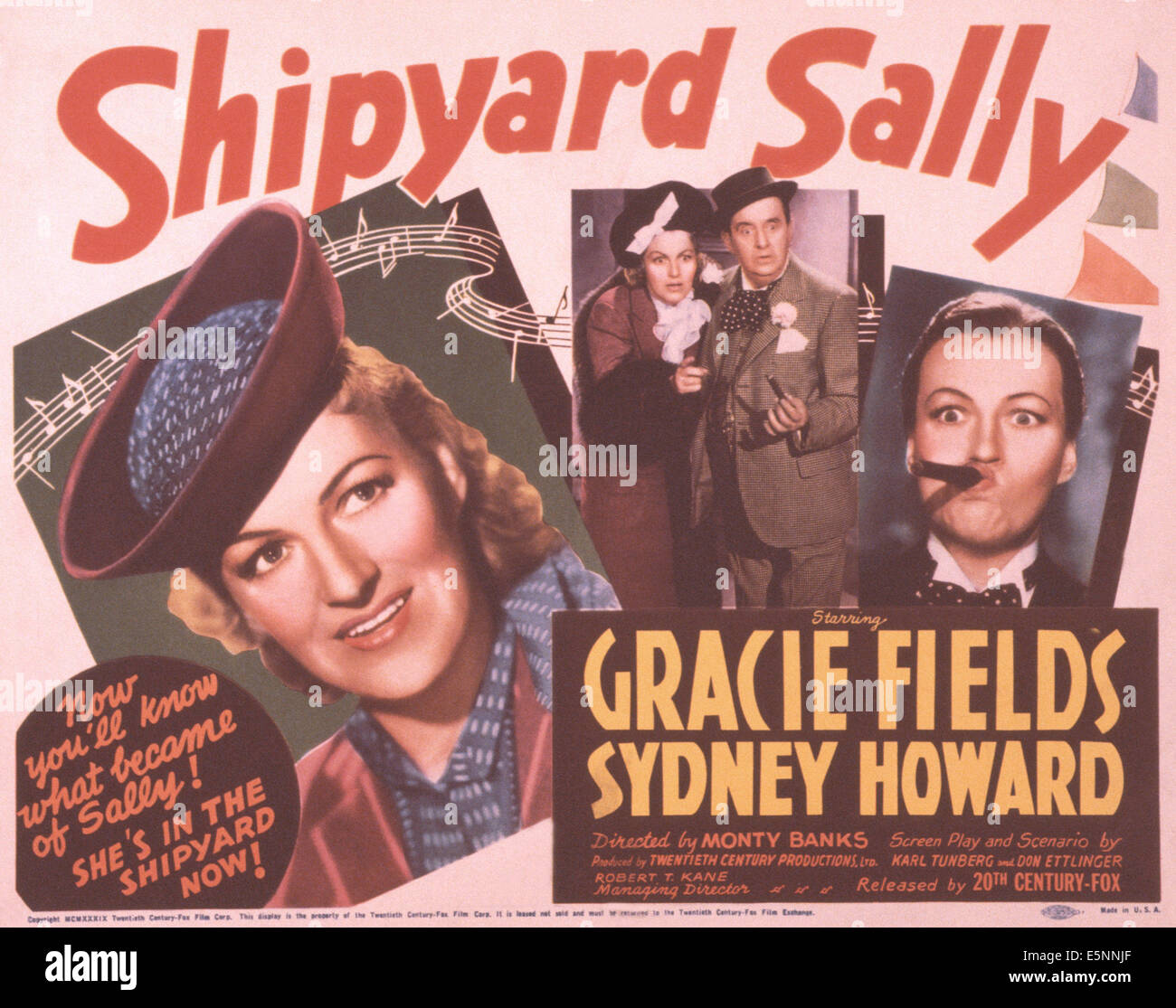 Werft SALLY, US-Plakat, von links: Gracie Fields (zweimal), Sydney Howard, Gracie Fields, 1939, TM & Copyright © 20th Century Stockfoto Werft SALLY, US-Plakat, von links: Gracie Fields (zweimal), Sydney Howard, Gracie Fields, 1939, TM & Copyright © 20th Century Stockfoto