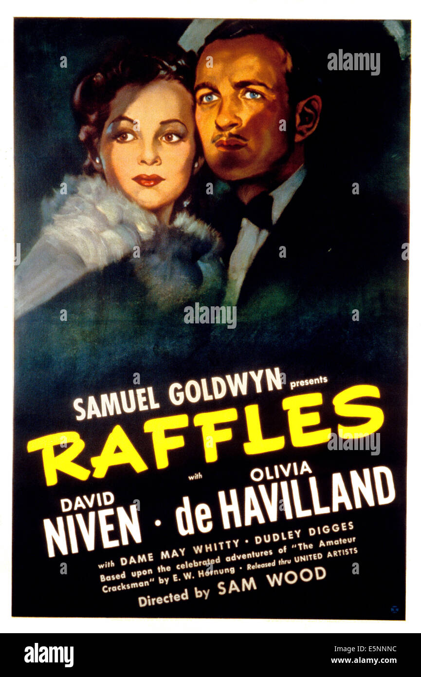 RAFFLES, Olivia De Havilland, David Niven, 1939 Stockfoto