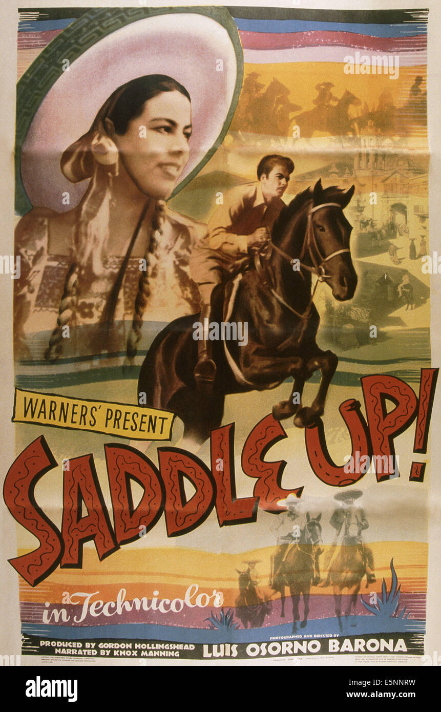 SADDLE UP!, US-Plakat, 1947 Stockfoto