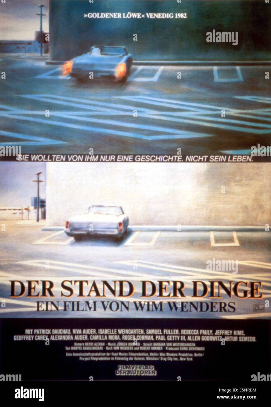 DER Stand der Dinge, aka (Der Stand der Dinge), Plakatkunst, 1982 Stockfoto