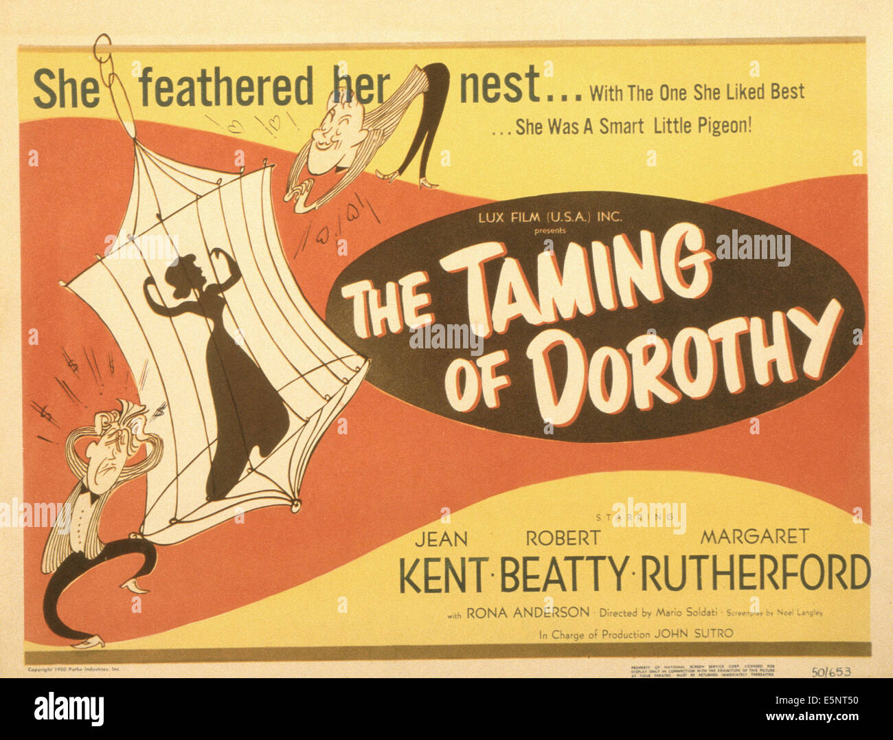 Die Zähmung von DOROTHY, US-Plakat, 1950 Stockfoto