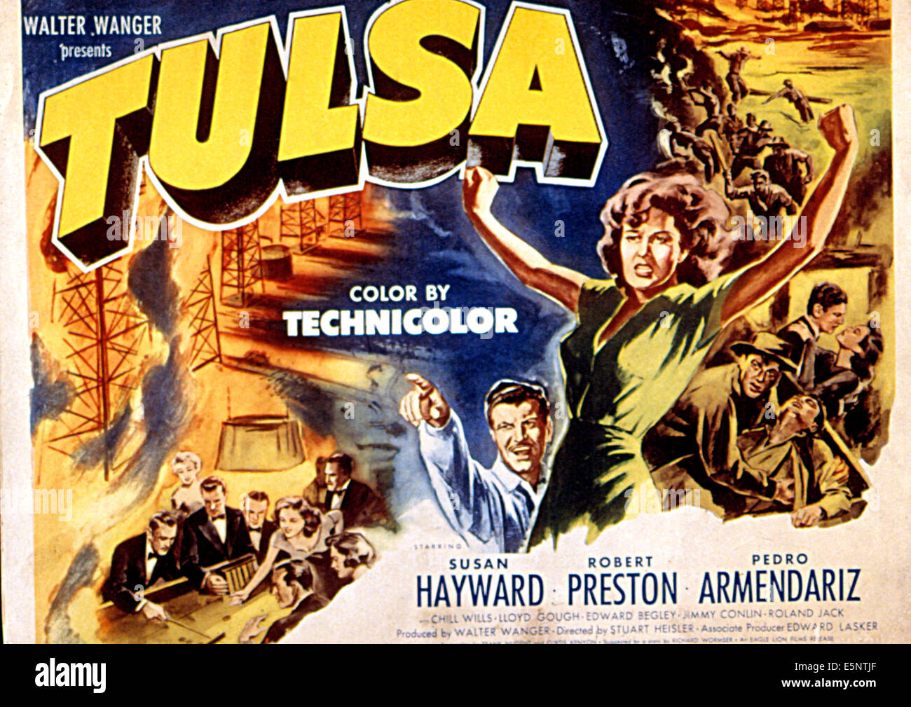 TULSA, Robert Preston, Susan Hayward, 1949 Stockfoto