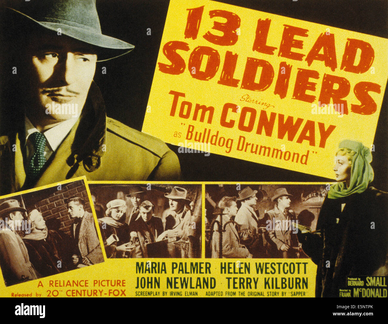 13 führen Soldaten, Tom Conway, (als Bulldog Drummond), 1948, TM und Copyright © 20. Century Fox Film Corp. Alle Rechte vorbehalten / Stockfoto