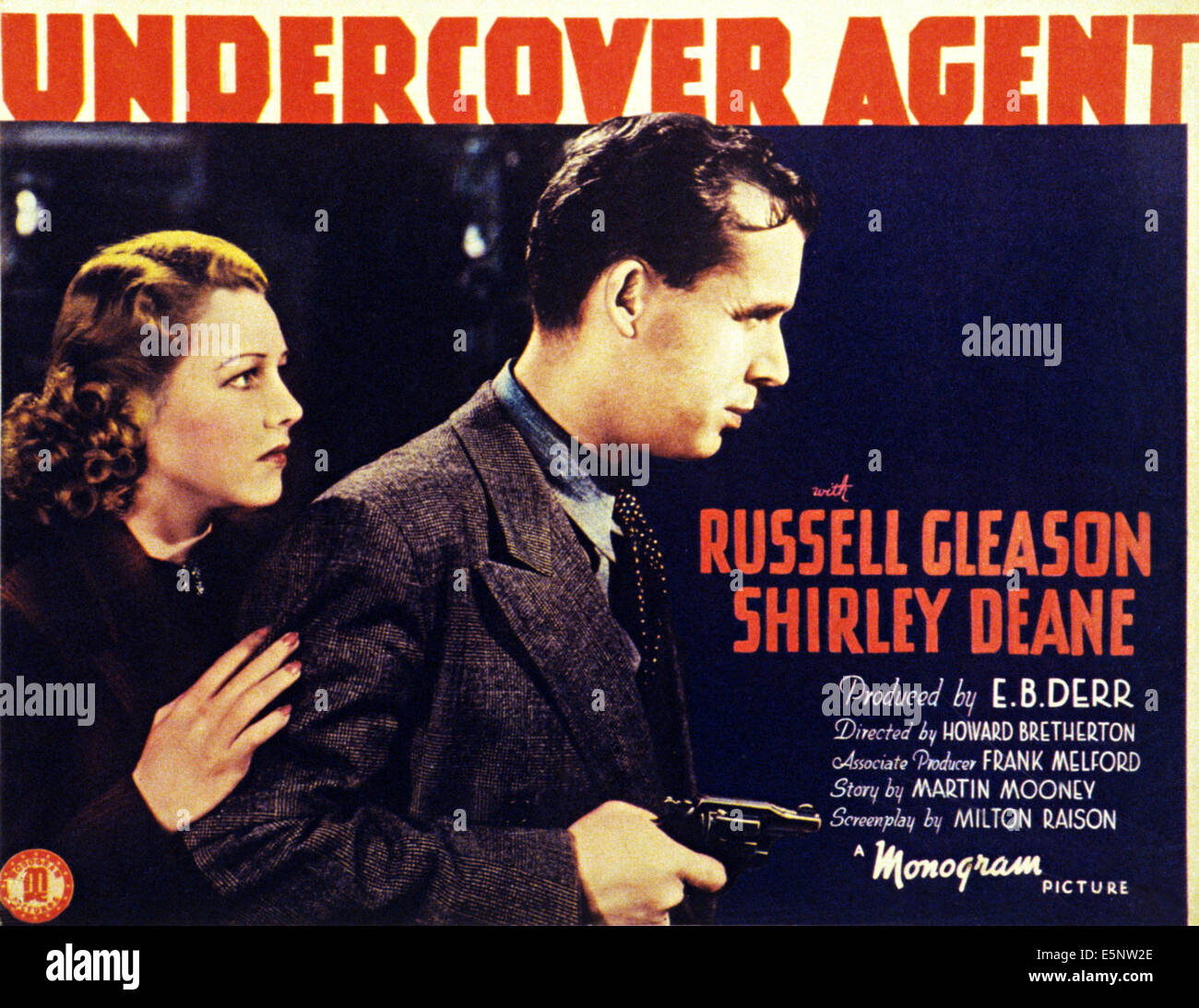 UNDERCOVER-AGENT, l-r: Shirley Deane, Russell Gleason auf Titel Karte, 1939 Stockfoto