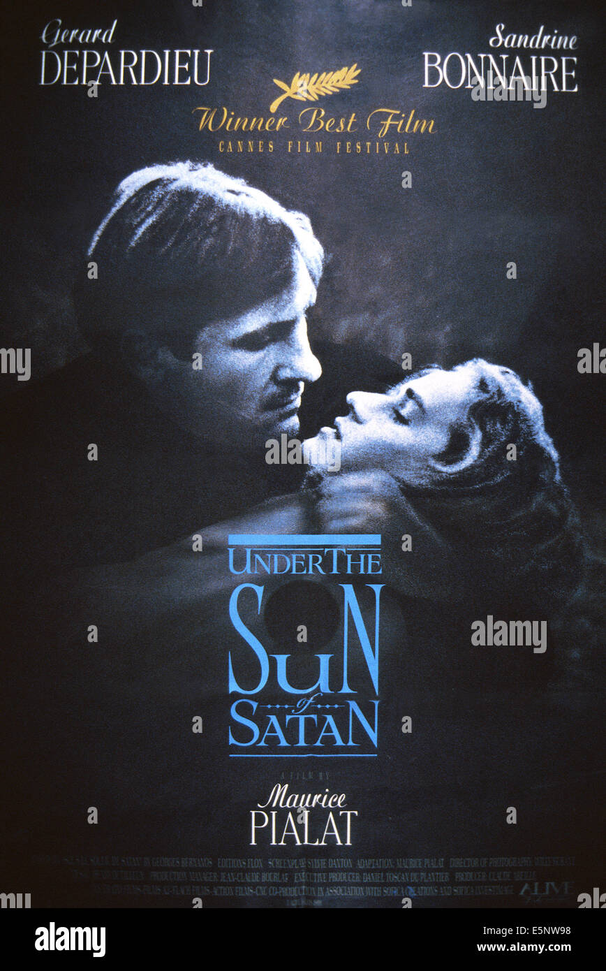 UNTER der Sonne von SATAN, (aka SOUS LE SOLEIL DE SATAN, aka unter Satans Sonne), USPlakat UNTER der Sonne von SATAN, (aka SOUS LE SOLEIL DE SATAN, aka unter Satans Sonne), USPlakat