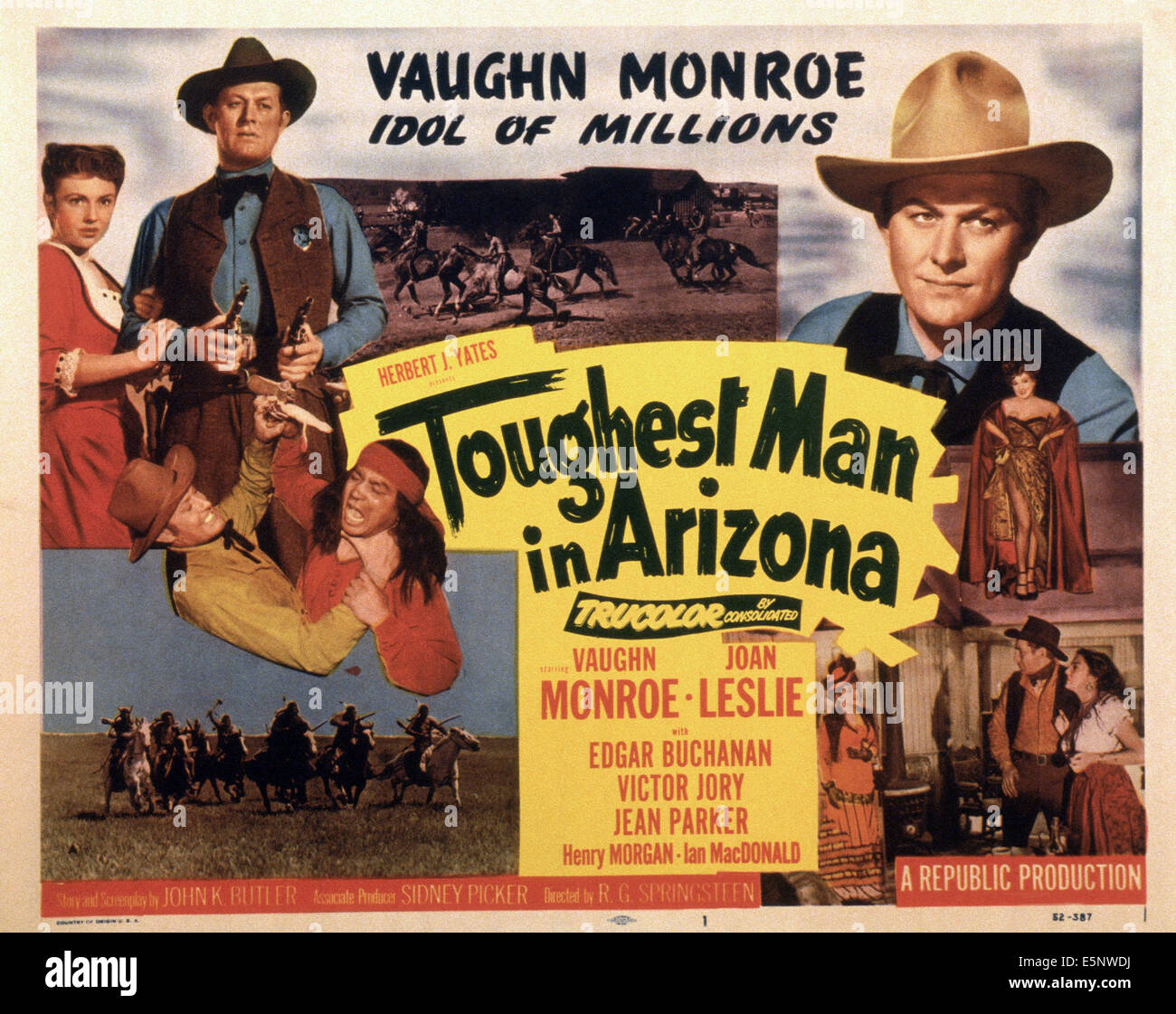 HÄRTESTEN Mann IN ARIZONA, USAPlakat, oben von links Joan Leslie