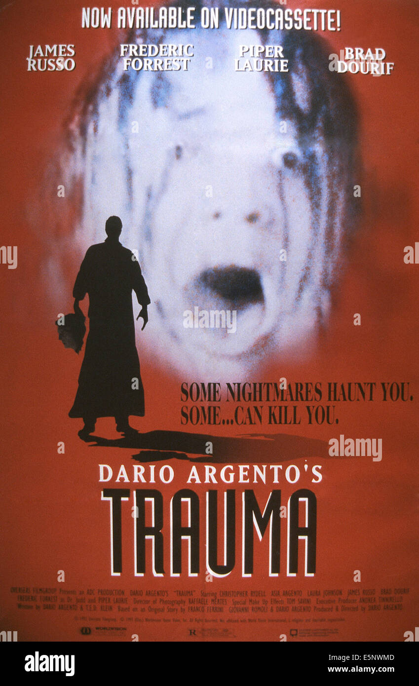 TRAUMA, US-Plakat, 1993, © Republik Bilder/Courtesy Everett Collection Stockfoto