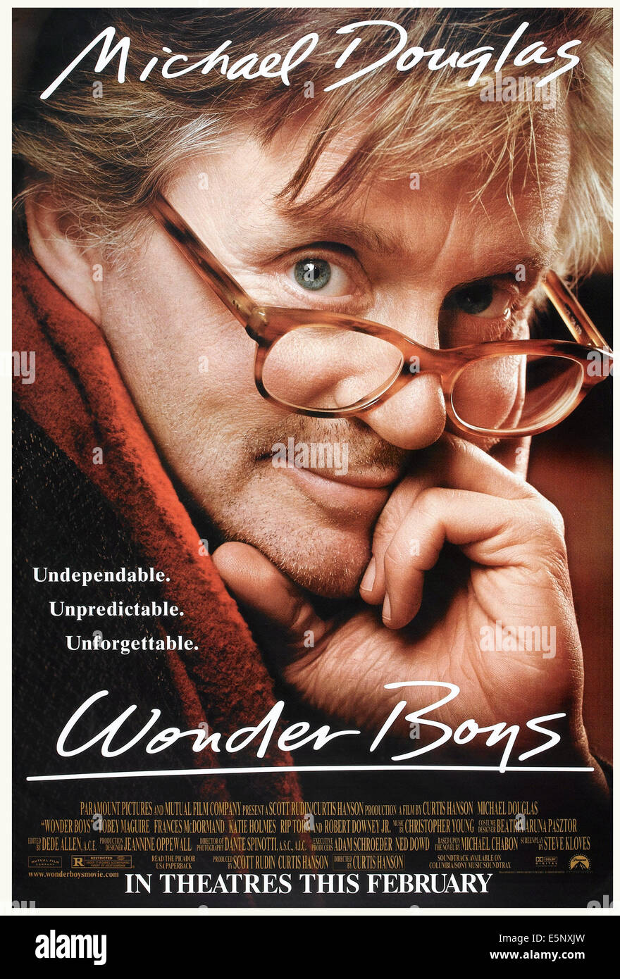 WONDER BOYS, US voraus Plakatkunst, Michael Douglas, 2000. © Paramount/Courtesy Everett Collection Stockfoto
