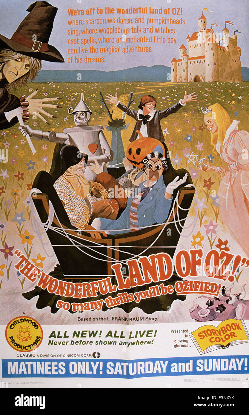 DER LAND von OZ, (aka THE LAND OF OZ), US-Plakatkunst, 1969 Stockfoto