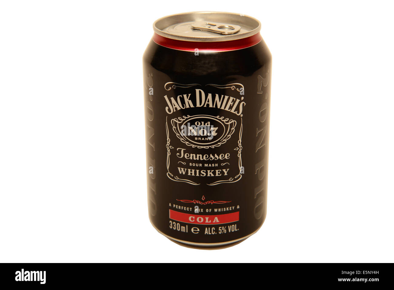 Jack Daniels Cola trinken Stockfoto