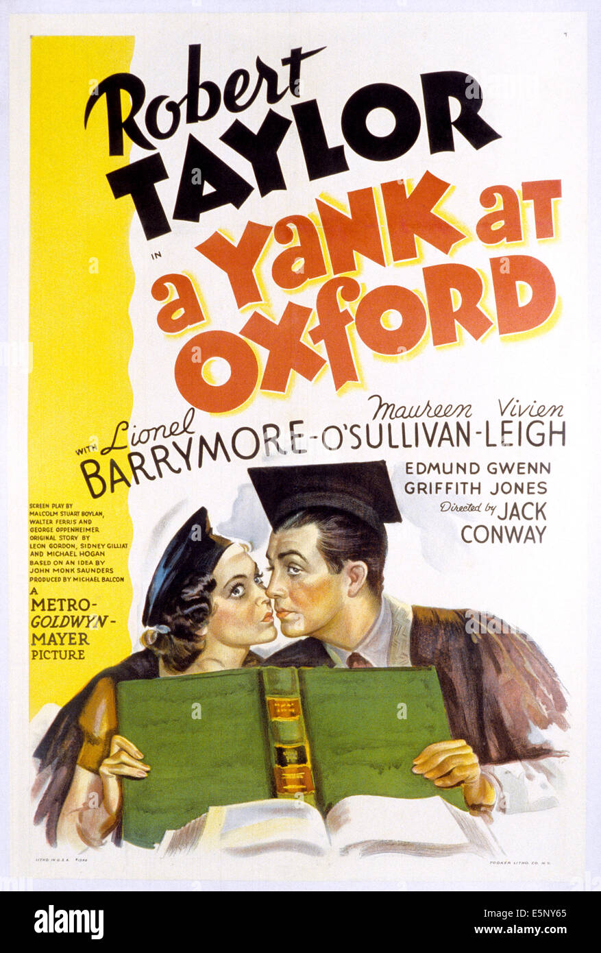 Ein Ruck an OXFORD, Maureen O'Sullivan, Robert Taylor, 1938 Stockfoto