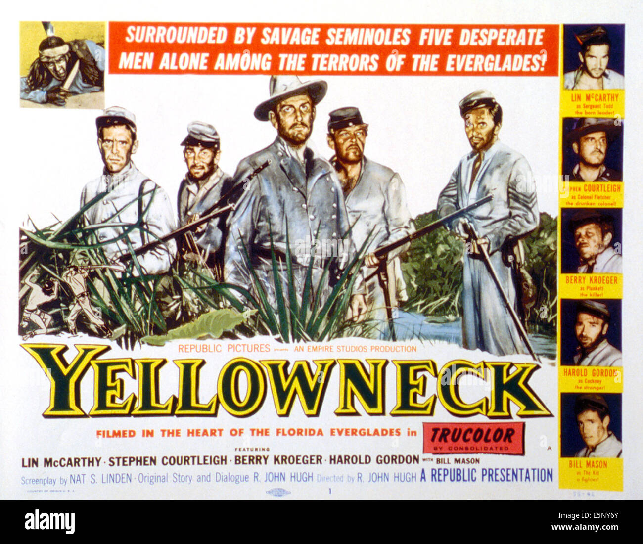 YELLOWNECK, (von oben nach unten rechts): Lin McCarthy, Stephen Courtleigh, Berry Kroeger, Harold Gordon, Bill Mason, 1955 Stockfoto