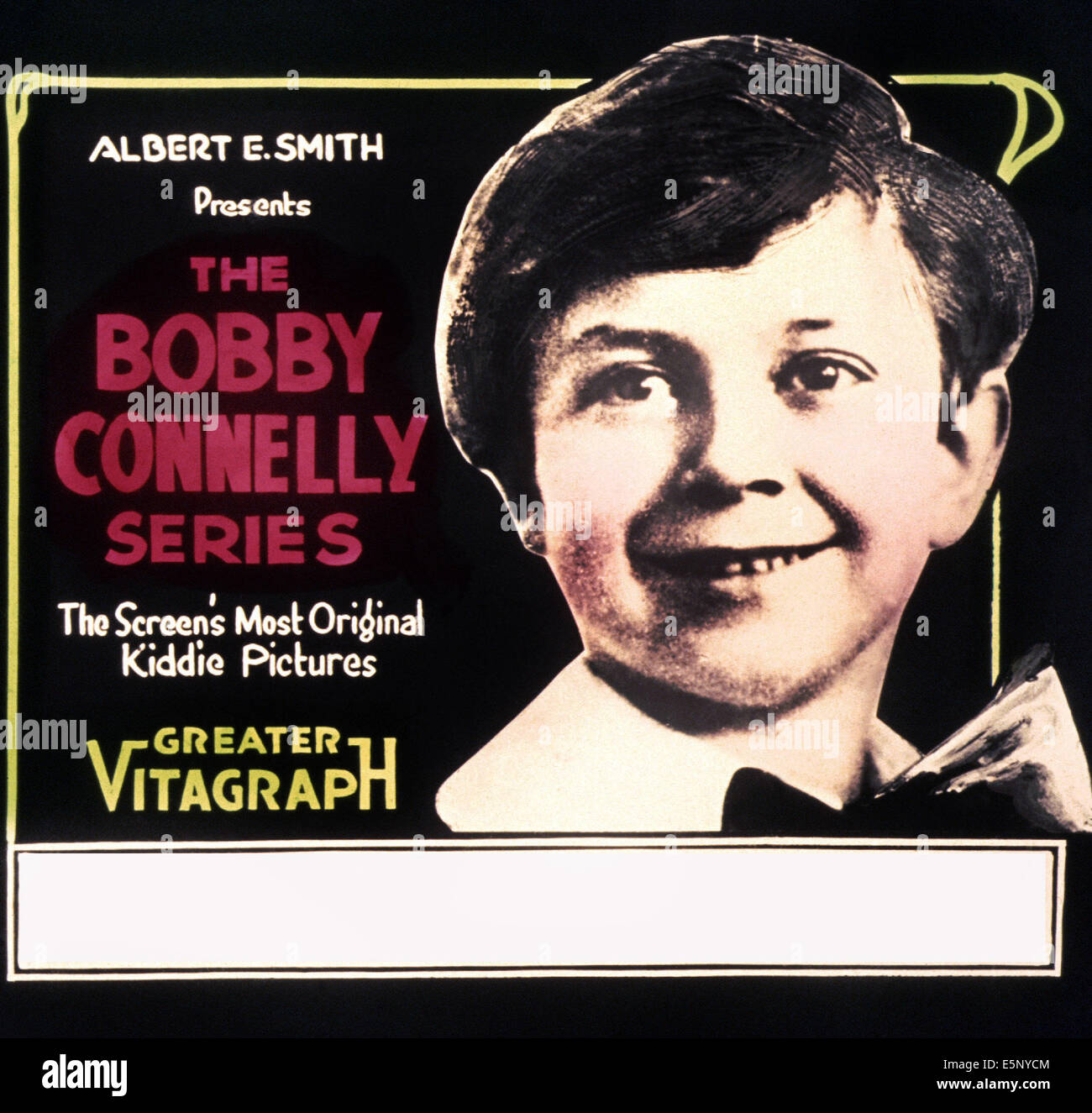 Plakatkunst für Bobby Connelly Serie von Kurzfilmen, 1910er Jahre Stockfoto