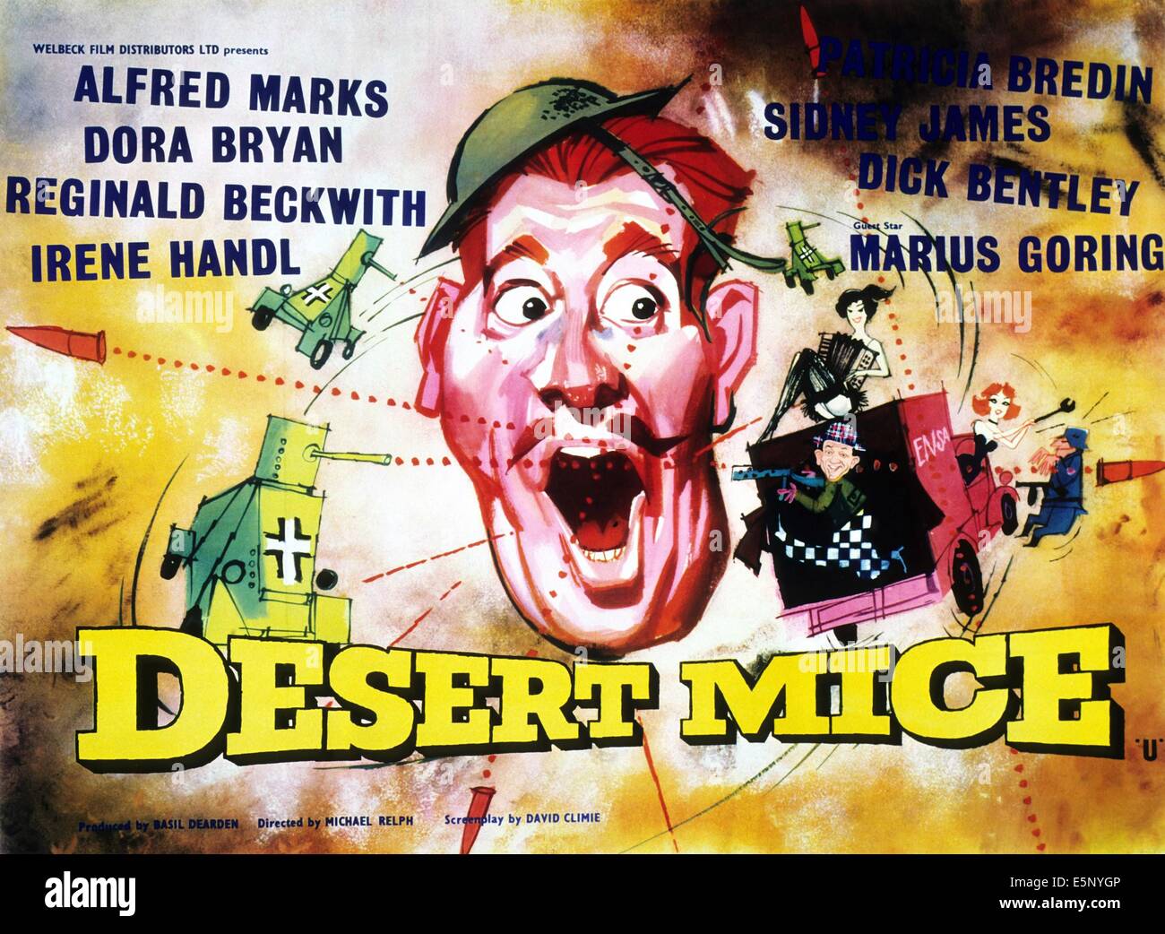 Wüste Mäuse, Alfred Marks, 1959 desertmice1959-fsct11(desertmice1959-fsct11) Stockfoto