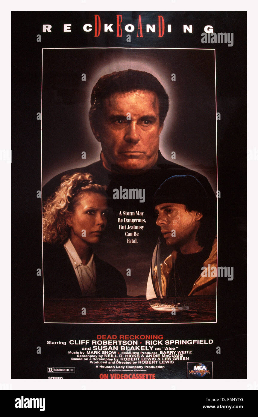 KOPPELNAVIGATION, von links: Susan Blakely, Cliff Robertson (hinten), Rick Springfield, 1990, © Universal/Courtesy Everett Stockfoto
