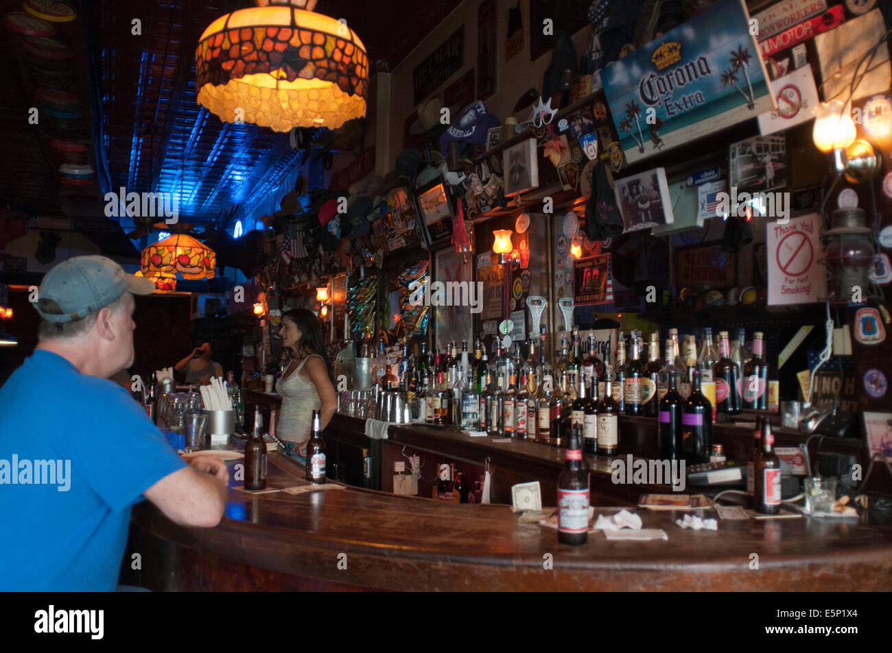 Bar, Pub und Restaurant befindet sich in Soho. SoHo ist ein Stadtteil von Manhattan in New York (USA). Grenzt im Norden an Housto Stockfoto