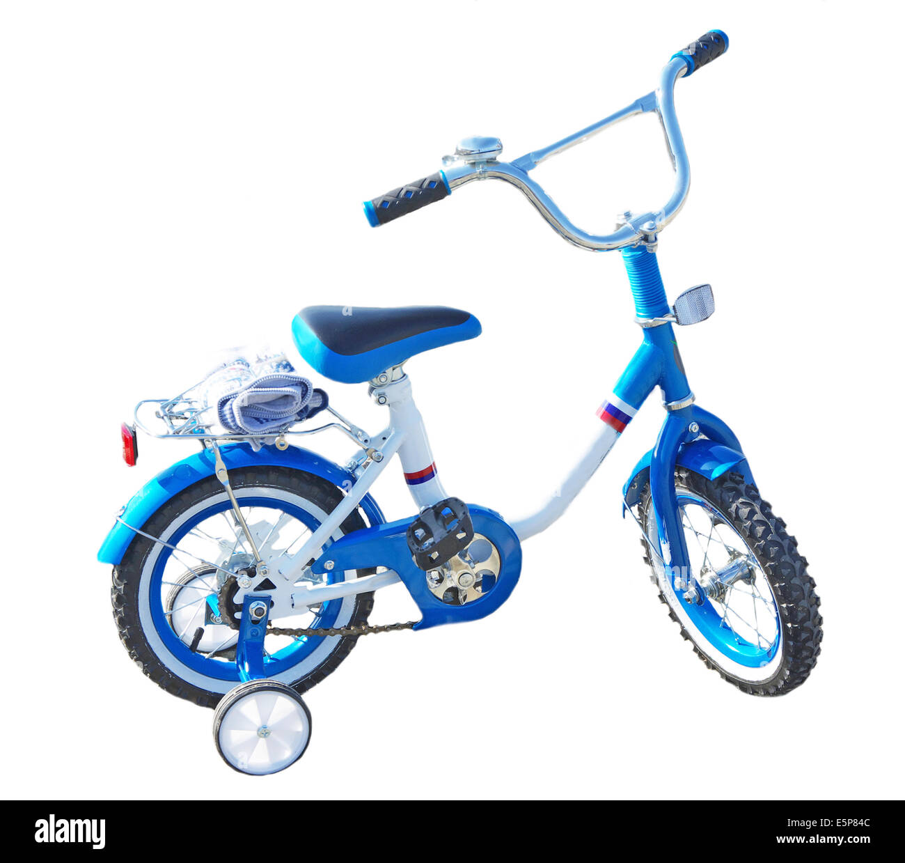 Kinder Fahrrad isoliert auf weißem Hintergrund er Stockfoto