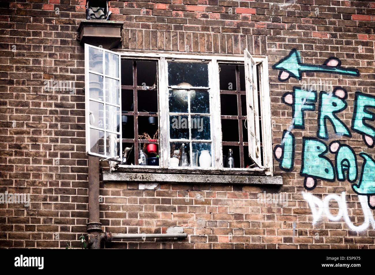 Graffiti in Brick Lane, London, UK Stockfoto