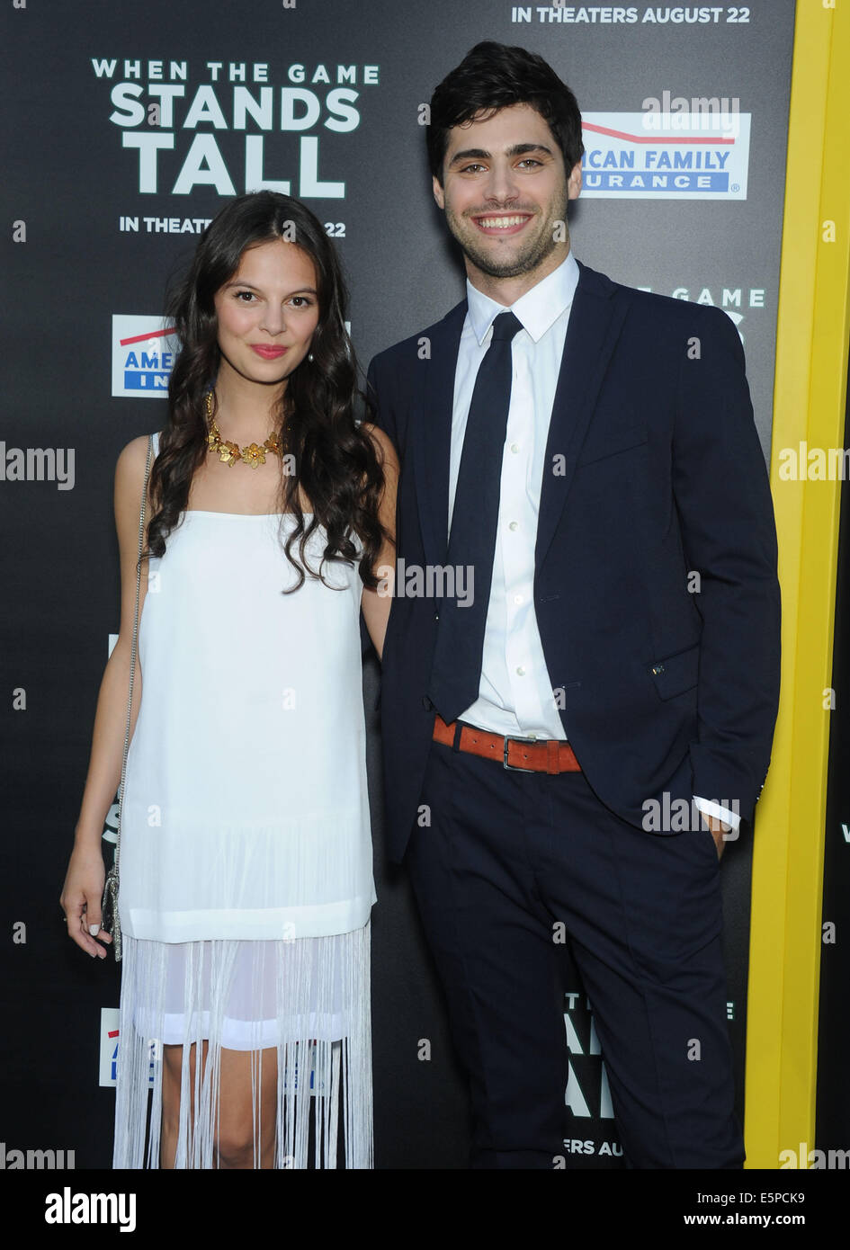 Hollywood, Kalifornien, USA. 4. August 2014. Matthew Daddario & Ester Kim kommt für die '' Wenn das Spiel steht hoch '' Weltpremiere am Arclight Theater. Bildnachweis: Lisa O'Connor/ZUMA Draht/Alamy Live-Nachrichten Stockfoto