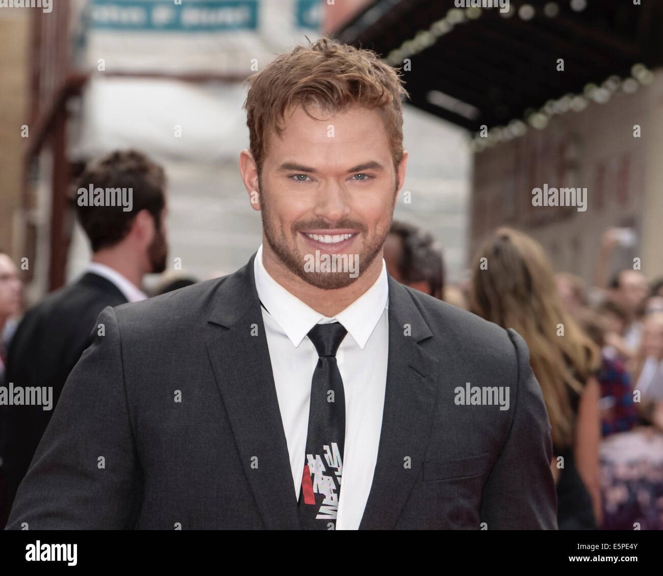 Kellan Lutz besucht die Weltpremiere von The Expendables 3 am 08.04.2014 im ODEON Leicester Square, London. Personen im Bild: Kellan Lutz. Bild von Julie Edwards Stockfoto