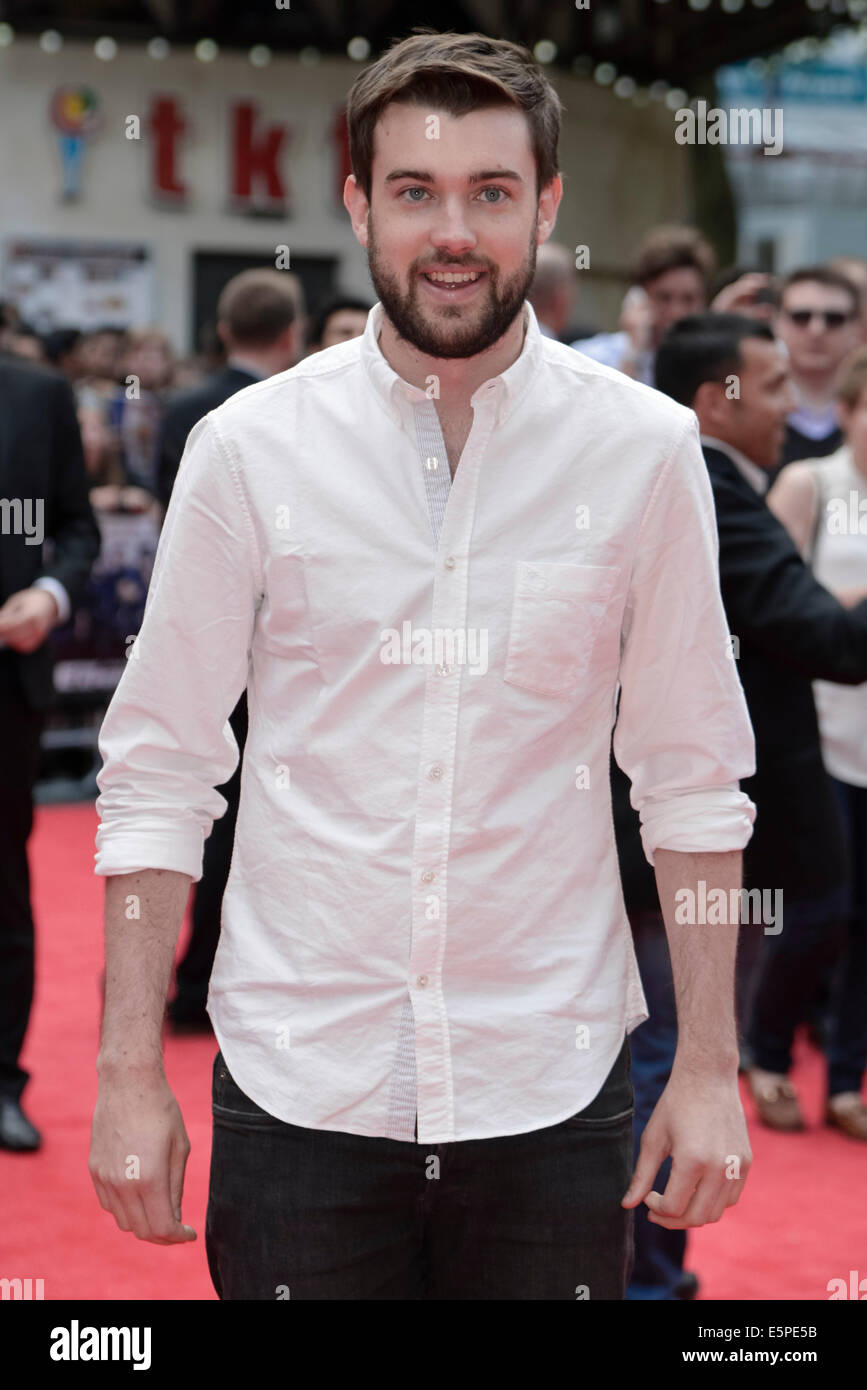 Jack Whitehall besucht die Weltpremiere von The Expendables 3 am 08.04.2014 im ODEON Leicester Square, London. Personen im Bild: Jack Whitehall. Bild von Julie Edwards Stockfoto