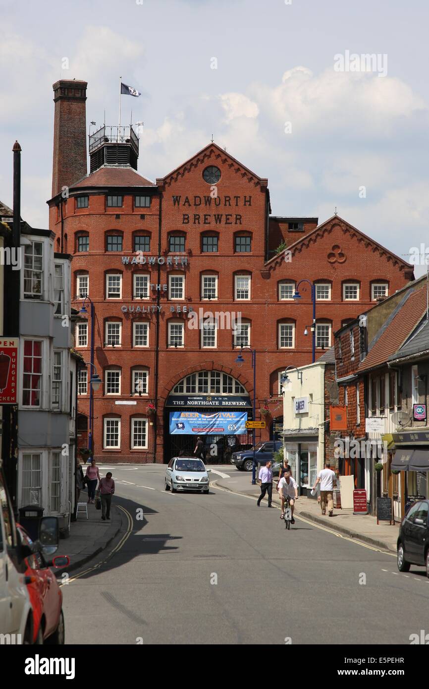 Wadworth Brauerei in Devizes, Wiltshire, England, UK Stockfoto