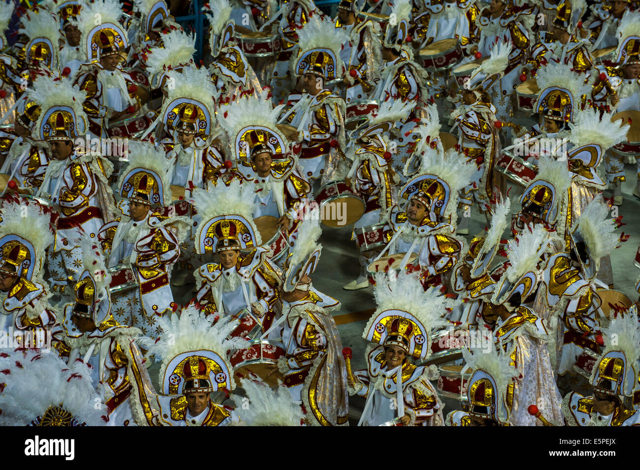 Samba-Parade, Karneval in Rio, Rio De Janeiro, Brasilien Stockfoto