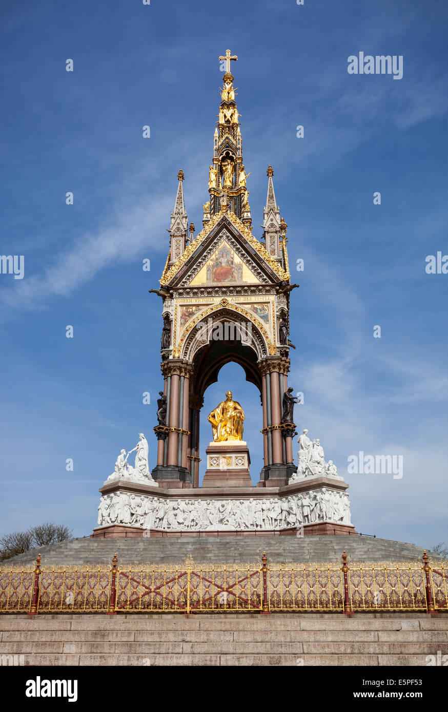 Das Albert Memorial in London, Großbritannien Stockfoto