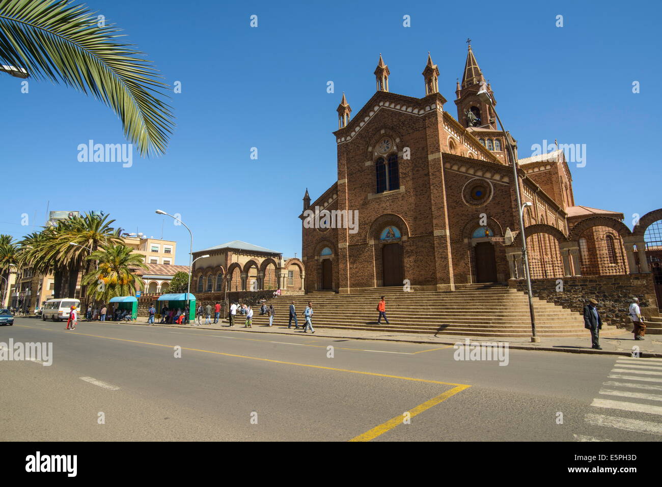 Katholische Kathedrale St. Marien auf Harnet Avenue, Asmara, der Hauptstadt von Eritrea, Afrika Stockfoto