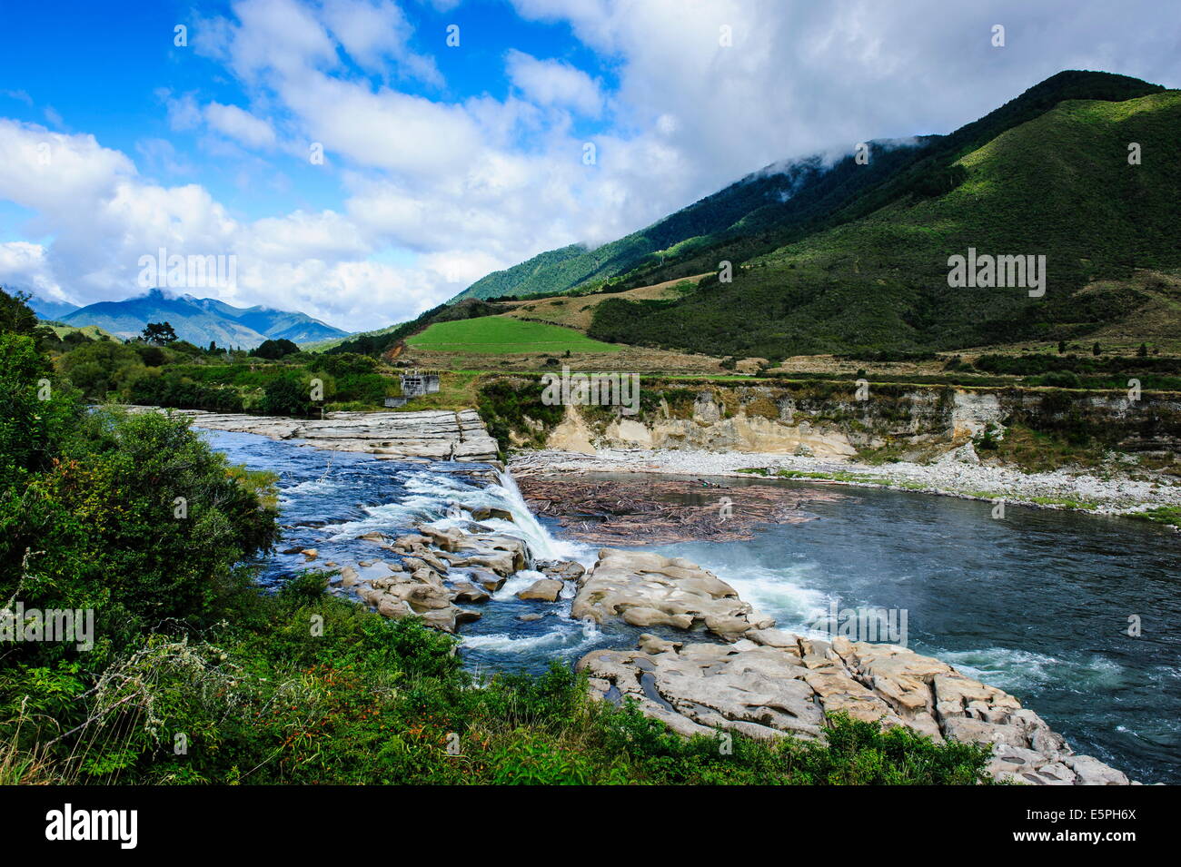 Maruia Falls, Lewis Pass, Südinsel, Neuseeland, Pazifik Stockfoto