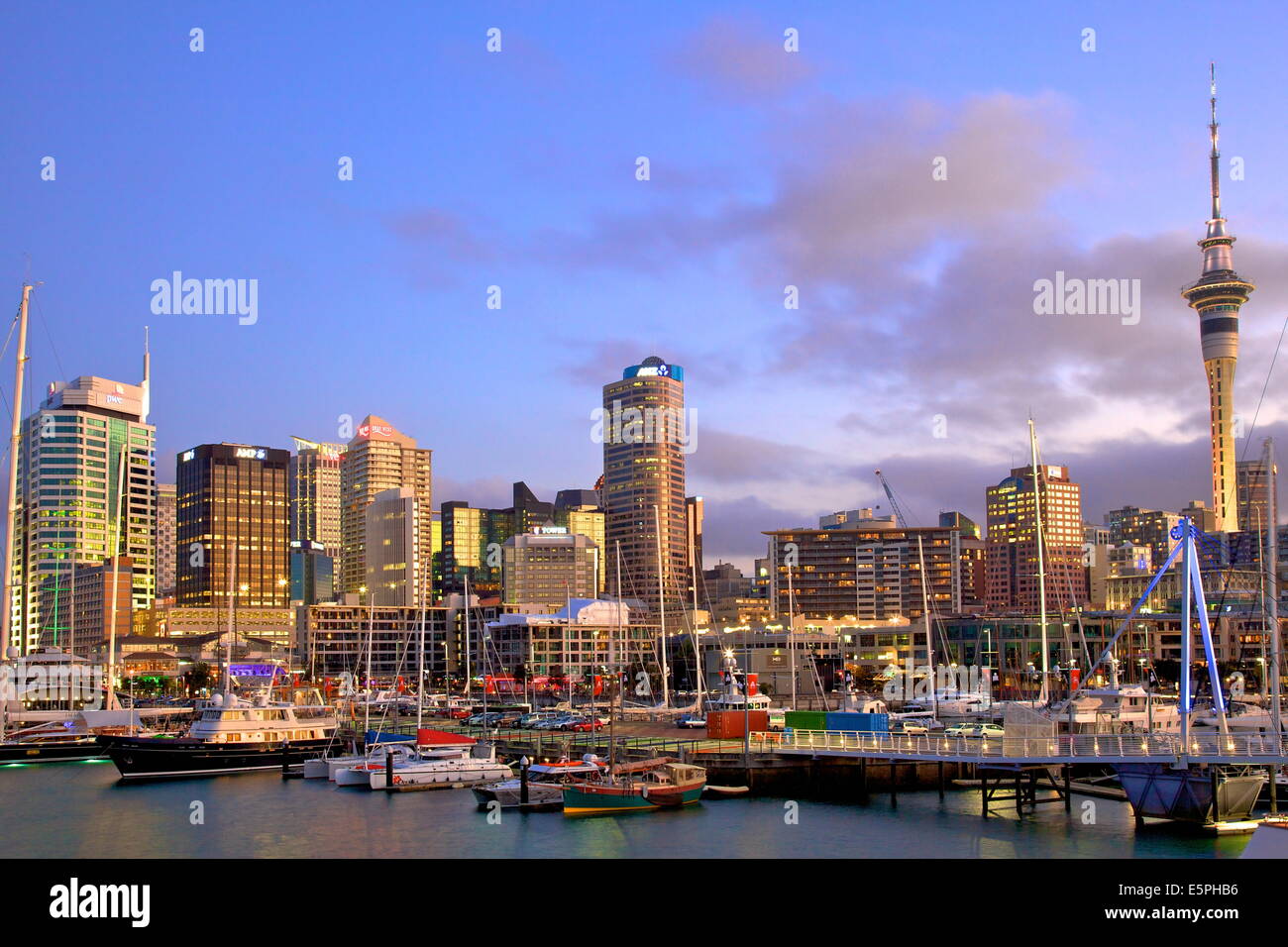 Auckland City und Hafen, Auckland, Nordinsel, Neuseeland, Pazifik Stockfoto