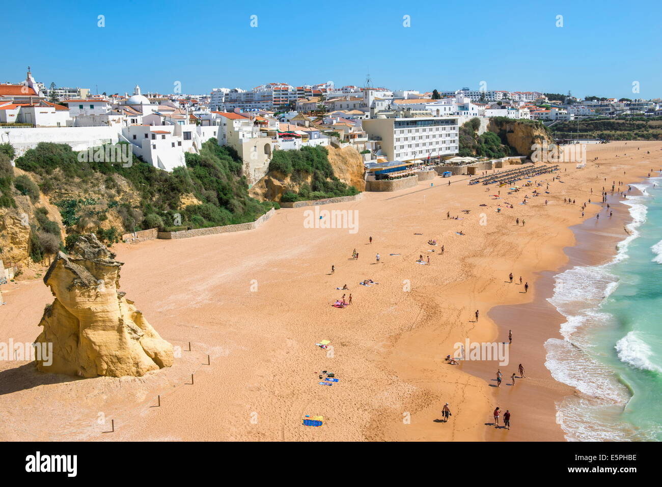 Fischer Strand, Albufeira, Algarve, Portugal, Europa Stockfoto