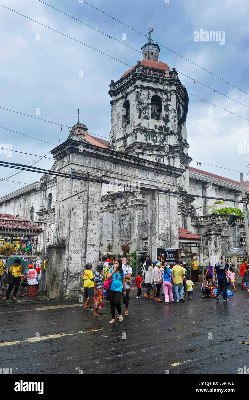 Osterprozession in die Basilika de Minore del Santo Nino, Cebu City, Cebu, Philippinen, Südostasien, Asien Stockfoto