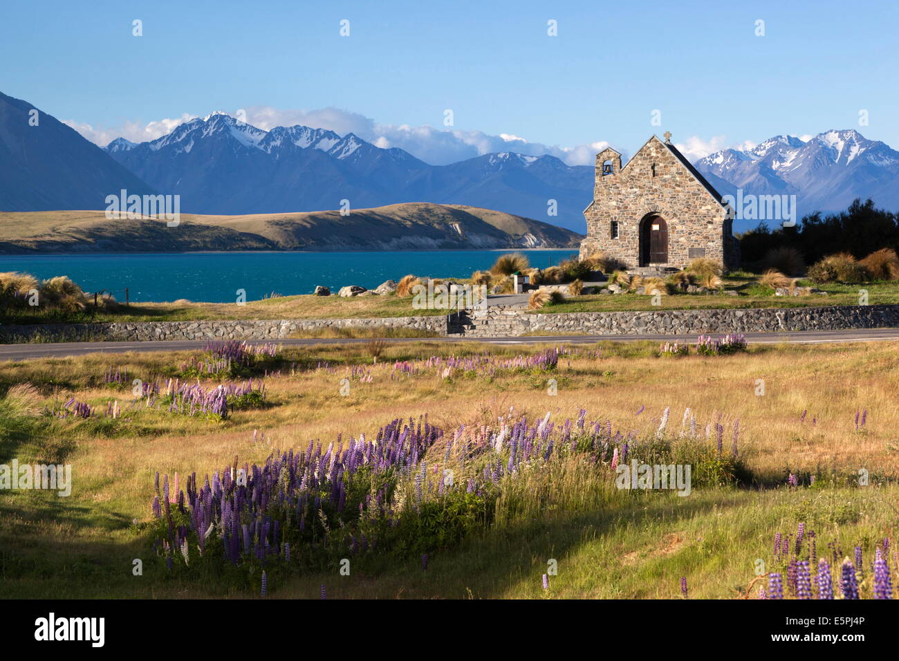 Kirche des guten Hirten, Lake Tekapo, Canterbury Region, Südinsel, Neuseeland, Pazifik Stockfoto