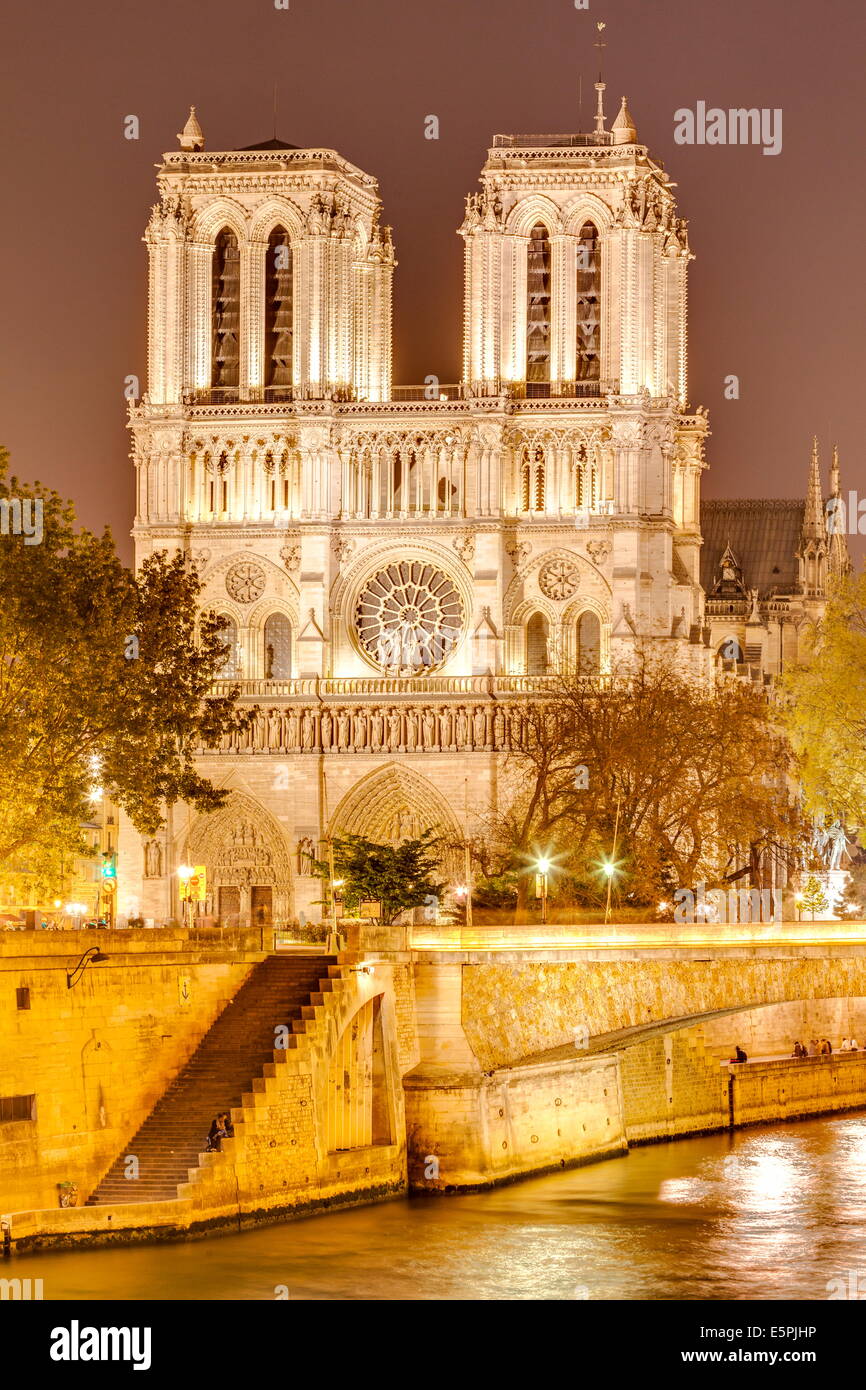 Notre Dame de Paris Kathedrale, UNESCO-Weltkulturerbe, Paris, Frankreich, Europa Stockfoto