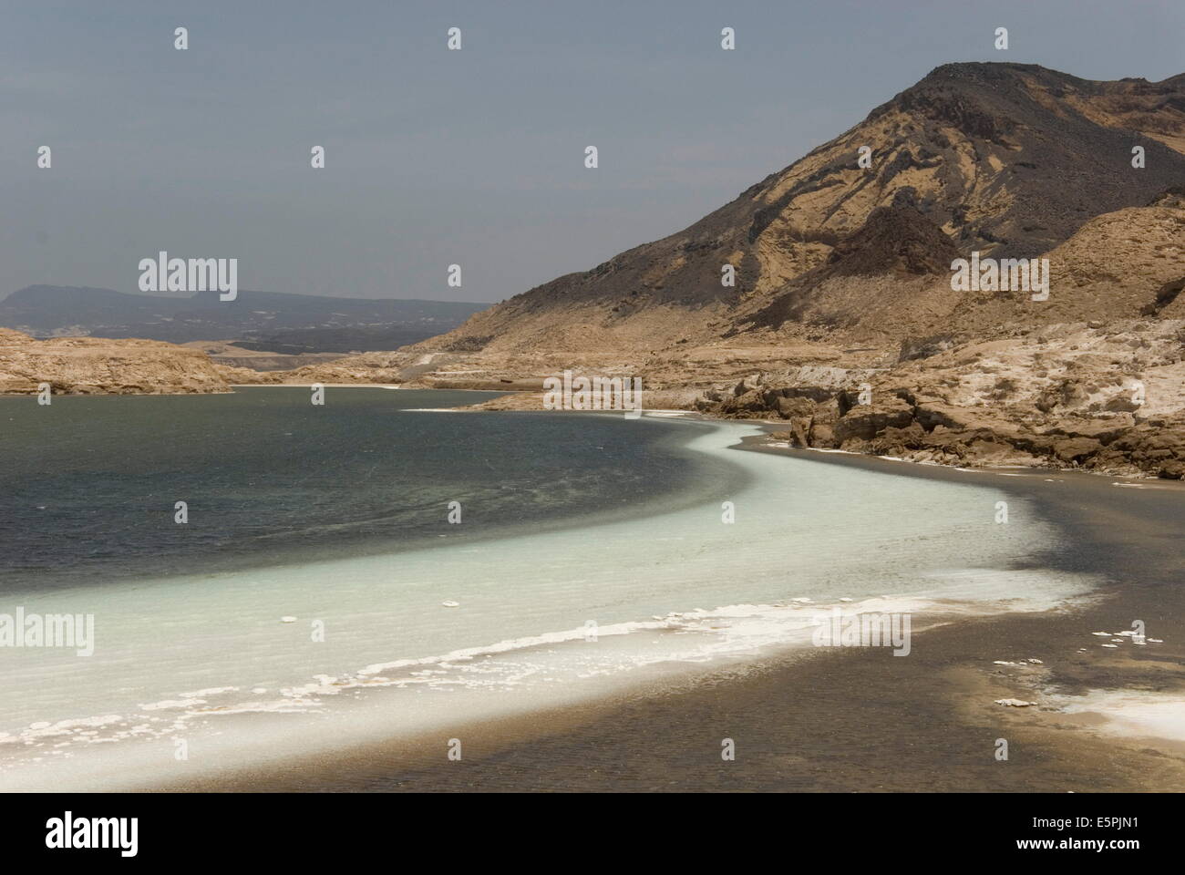 Lake Assal, 151m unter dem Meeresspiegel, Dschibuti, Afrika Stockfoto